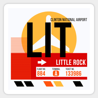 Little Rock (LIT) Airport // Sunset Baggage Tag Sticker